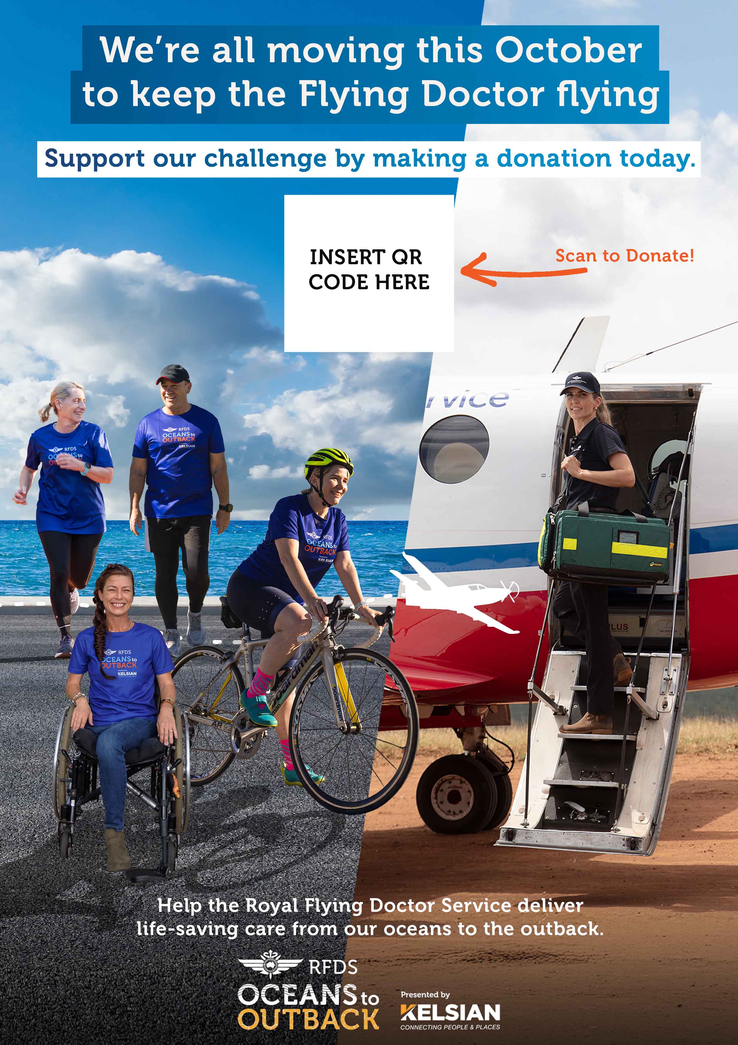 Workplace Team Fundraising Poster